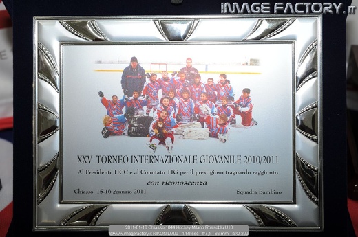 2011-01-16 Chiasso 1044 Hockey Milano Rossoblu U10